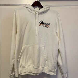 H&M White Hoodie with Snoopy Design
